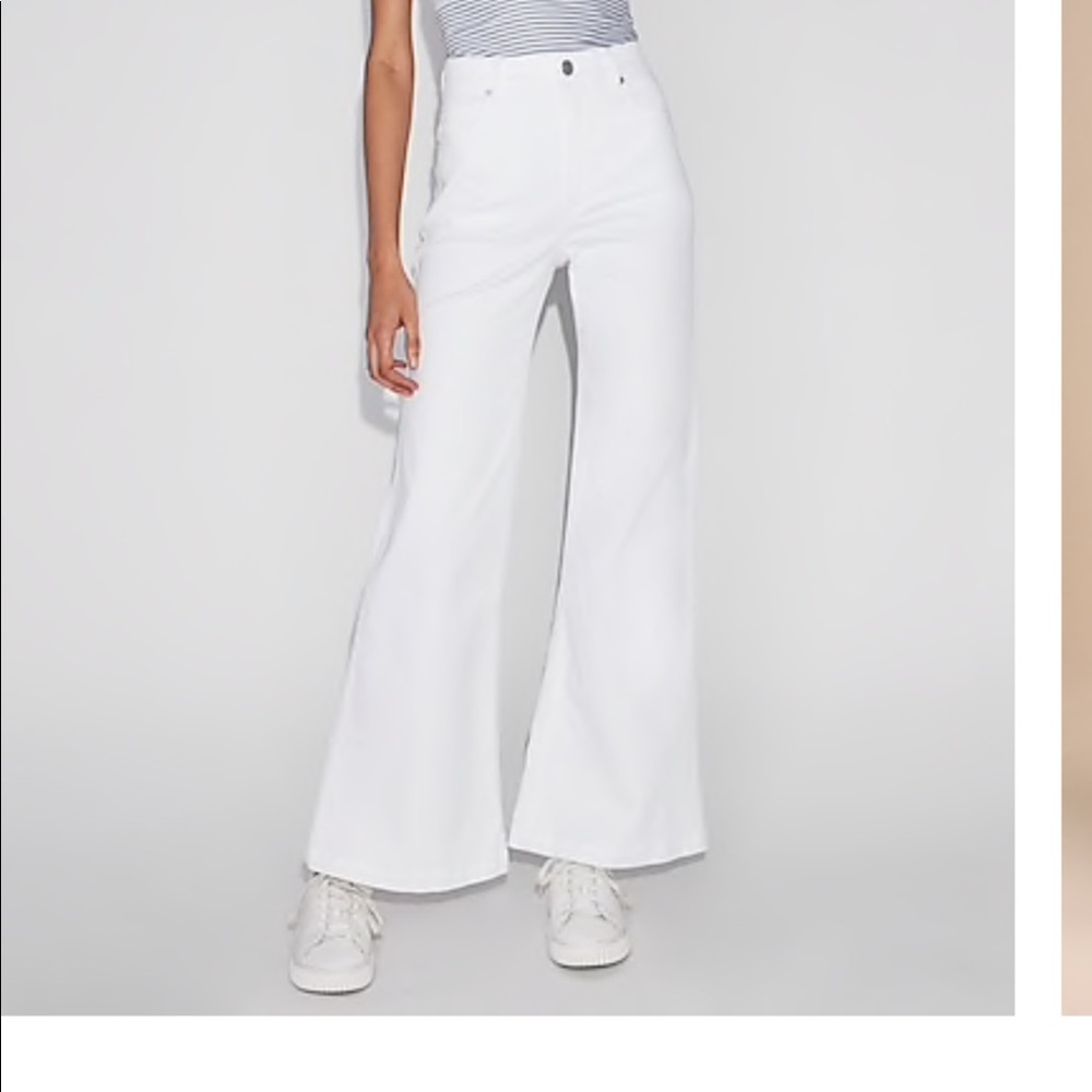 NWT Express White Flare Jeans Size 4 Regular - Picture 5 of 5